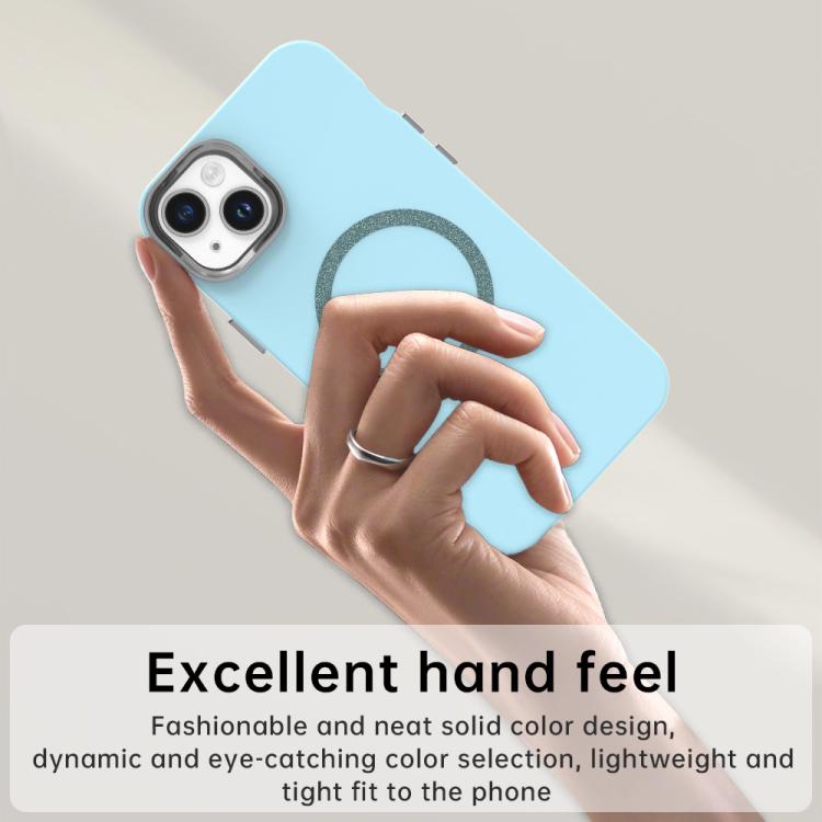 For iPhone 14 Plus Glitter Series Magsafe PC Hybrid TPU Phone Case