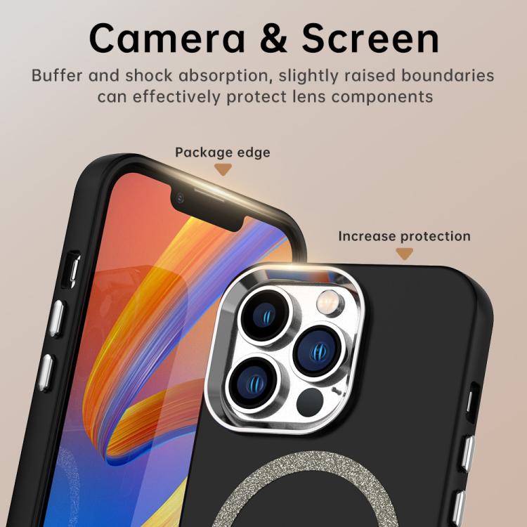 For iPhone 13 Pro Glitter Series Magsafe PC Hybrid TPU Phone Case
