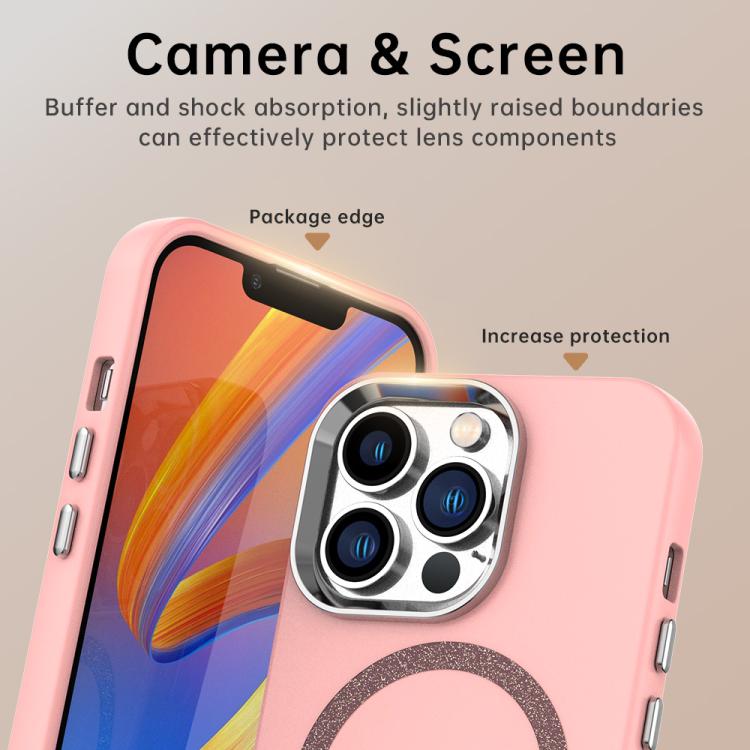For iPhone 13 Pro Glitter Series Magsafe PC Hybrid TPU Phone Case