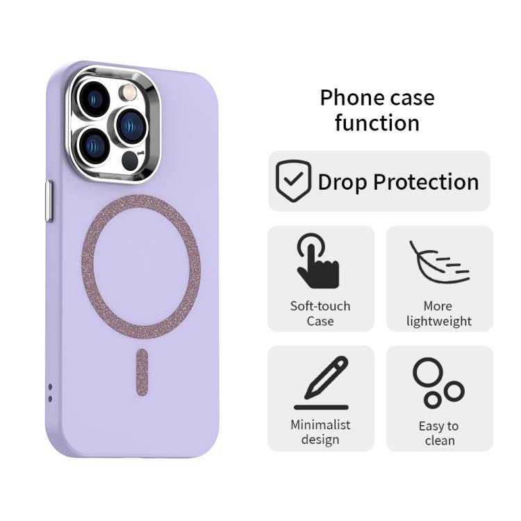 For iPhone 13 Pro Glitter Series Magsafe PC Hybrid TPU Phone Case