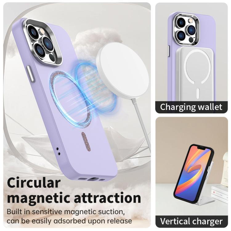 For iPhone 13 Pro Glitter Series Magsafe PC Hybrid TPU Phone Case
