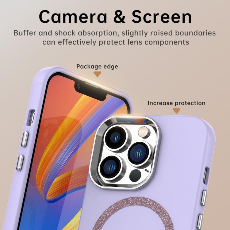 For iPhone 13 Pro Glitter Series Magsafe PC Hybrid TPU Phone Case