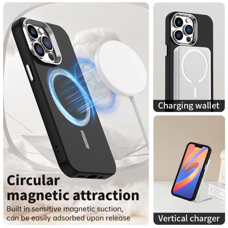 For iPhone 13 Pro Max Glitter Series Magsafe PC Hybrid TPU Phone Case