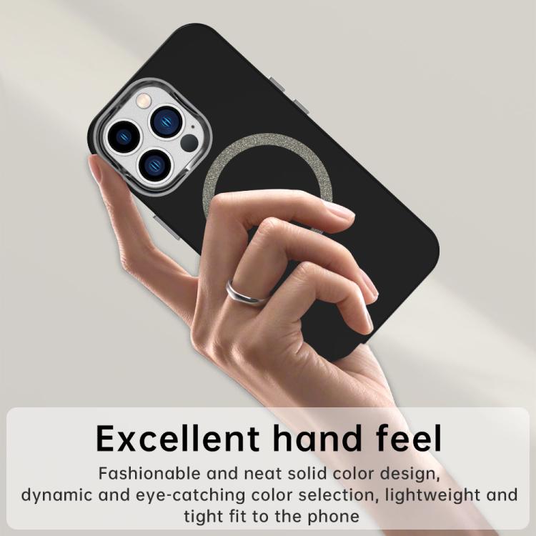 For iPhone 13 Pro Max Glitter Series Magsafe PC Hybrid TPU Phone Case