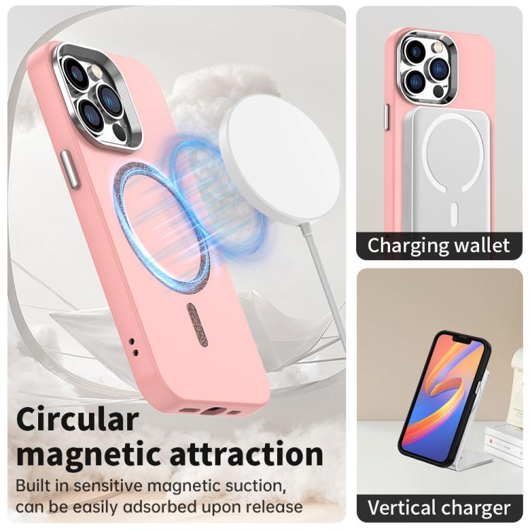 For iPhone 13 Pro Max Glitter Series Magsafe PC Hybrid TPU Phone Case
