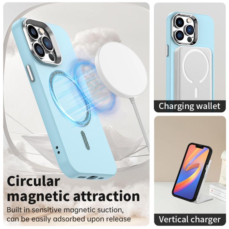 For iPhone 13 Pro Max Glitter Series Magsafe PC Hybrid TPU Phone Case