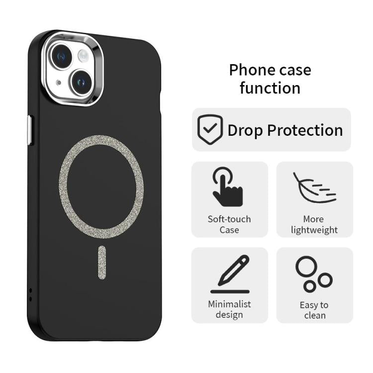 For iPhone 13 Glitter Series Magsafe PC Hybrid TPU Phone Case
