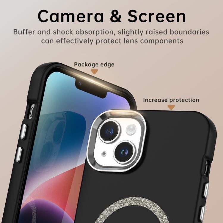 For iPhone 13 Glitter Series Magsafe PC Hybrid TPU Phone Case