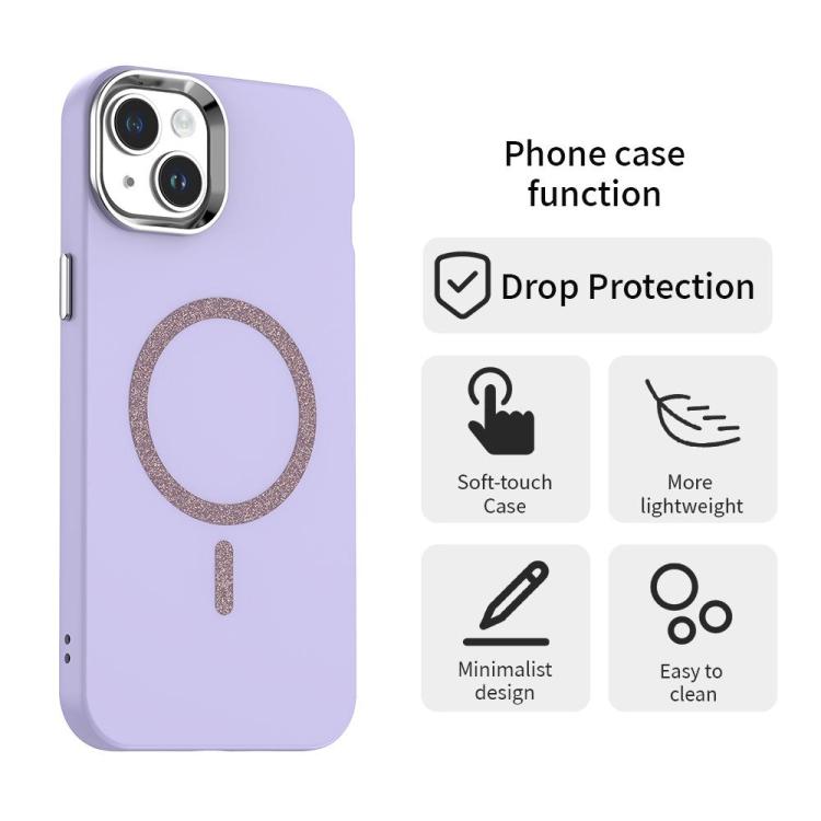 For iPhone 13 Glitter Series Magsafe PC Hybrid TPU Phone Case