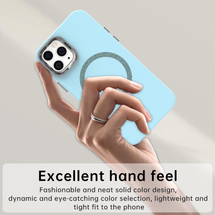 For iPhone 12 Pro Glitter Series Magsafe PC Hybrid TPU Phone Case