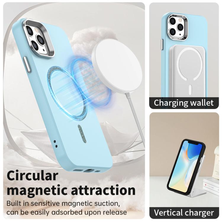 For iPhone 12 Pro Max Glitter Series Magsafe PC Hybrid TPU Phone Case