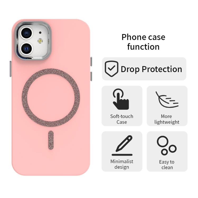 For iPhone 12 Glitter Series Magsafe PC Hybrid TPU Phone Case