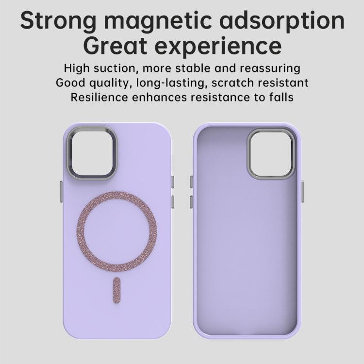 For iPhone 12 Glitter Series Magsafe PC Hybrid TPU Phone Case