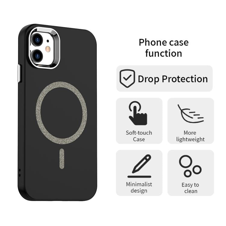 For iPhone 11 Glitter Series Magsafe PC Hybrid TPU Phone Case