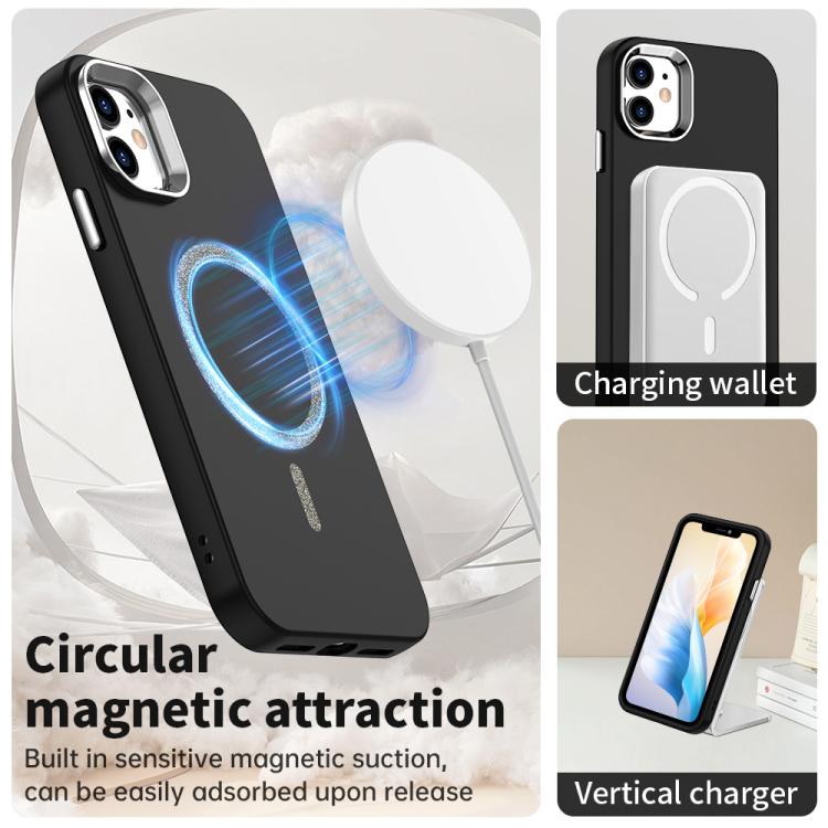 For iPhone 11 Glitter Series Magsafe PC Hybrid TPU Phone Case