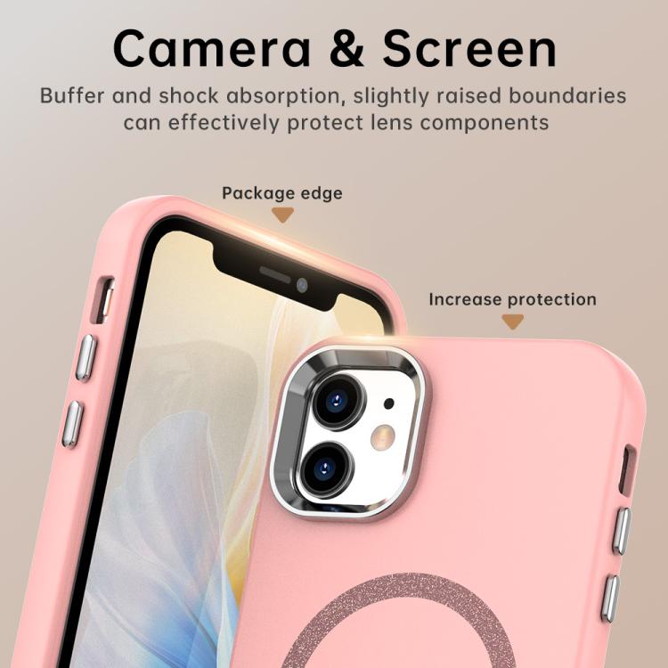 For iPhone 11 Glitter Series Magsafe PC Hybrid TPU Phone Case