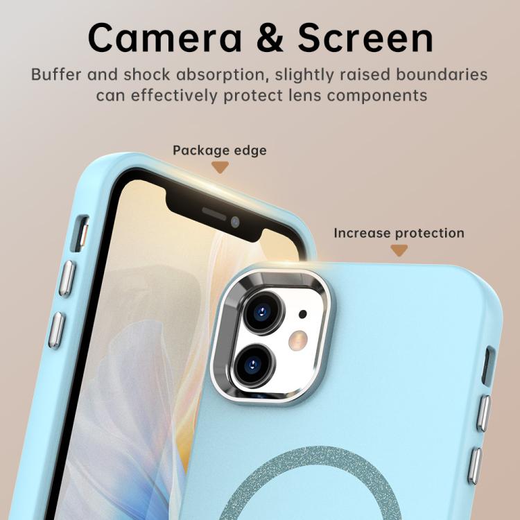 For iPhone 11 Glitter Series Magsafe PC Hybrid TPU Phone Case