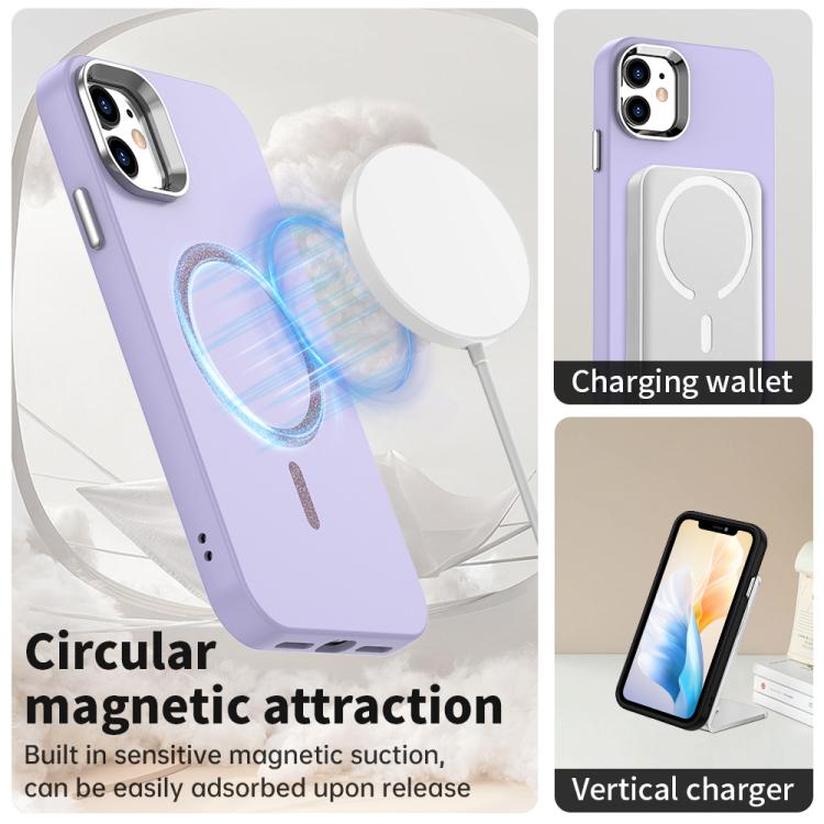 For iPhone 11 Glitter Series Magsafe PC Hybrid TPU Phone Case