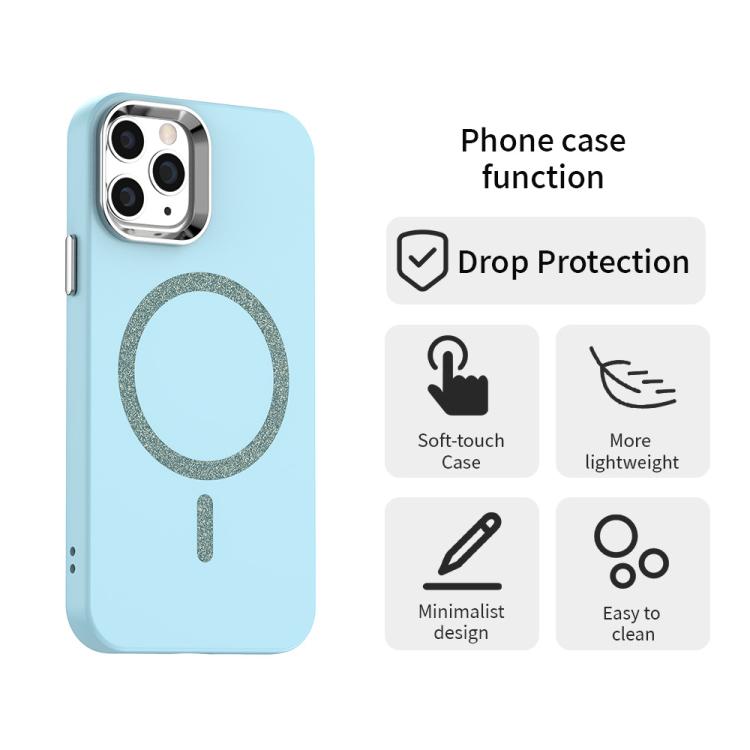 For iPhone 11 Pro Glitter Series Magsafe PC Hybrid TPU Phone Case