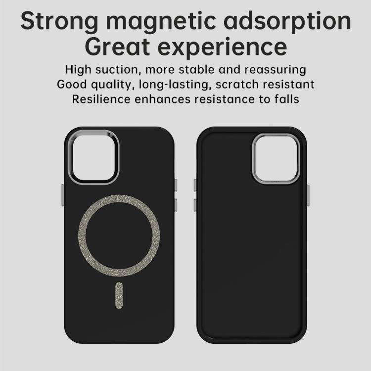 For iPhone 11 Pro Max Glitter Series Magsafe PC Hybrid TPU Phone Case
