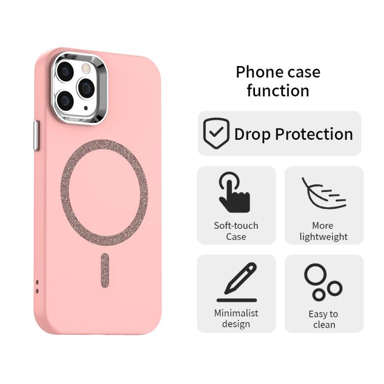 For iPhone 11 Pro Max Glitter Series Magsafe PC Hybrid TPU Phone Case