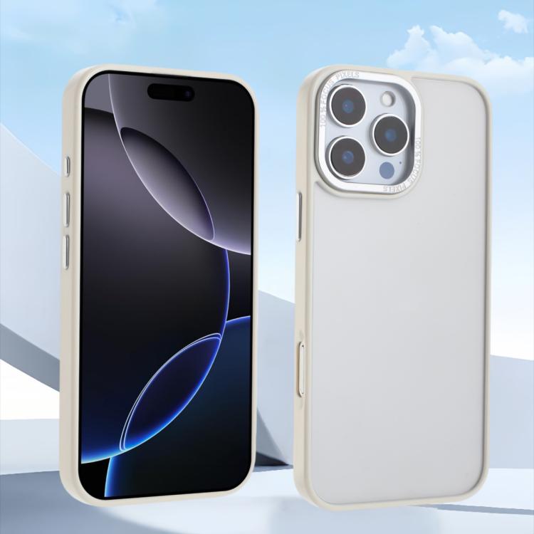For iPhone 16 Pro Max Macaron PC Hybrid TPU Glossy Phone Case