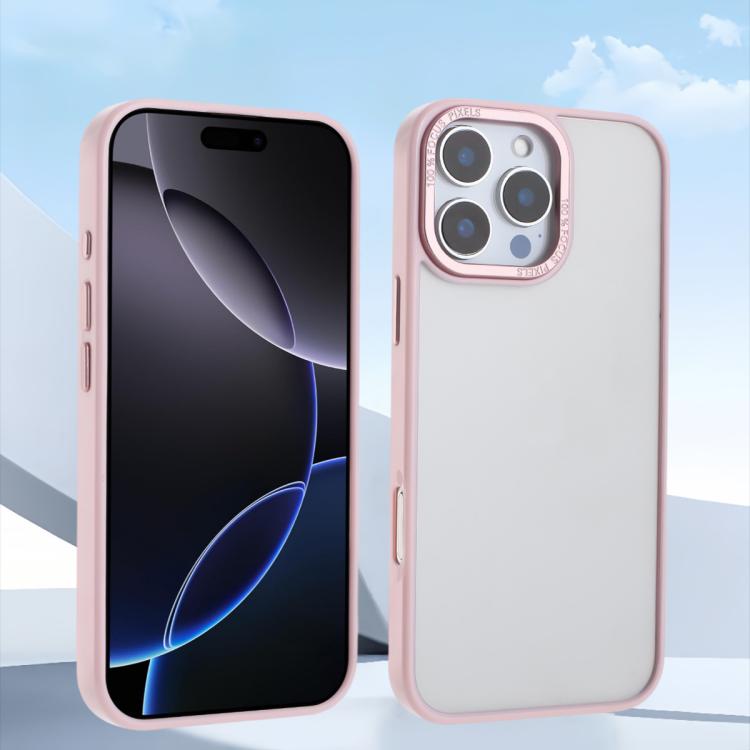 For iPhone 16 Pro Max Macaron PC Hybrid TPU Glossy Phone Case