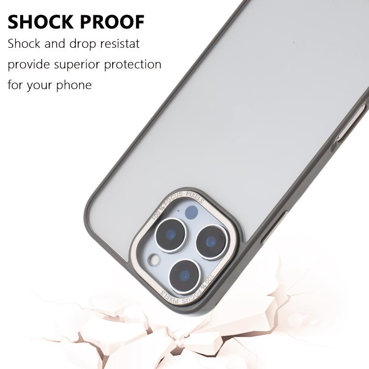 For iPhone 15 Macaron PC Hybrid TPU Glossy Phone Case