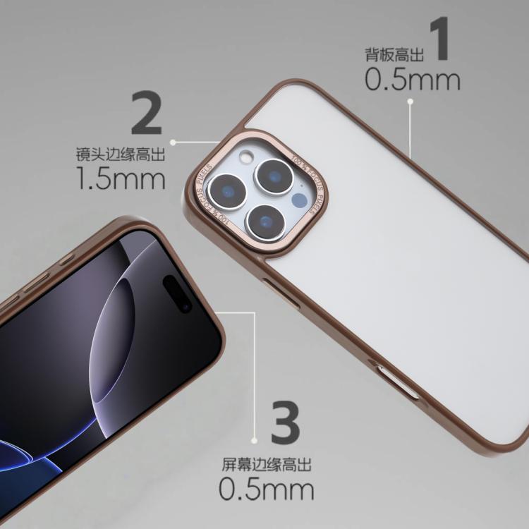 For iPhone 15 Plus / 14 Plus Macaron PC Hybrid TPU Glossy Phone Case
