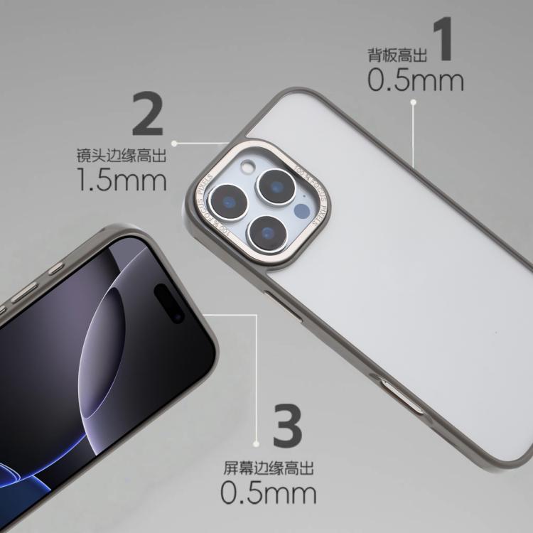 For iPhone 15 Plus / 14 Plus Macaron PC Hybrid TPU Glossy Phone Case