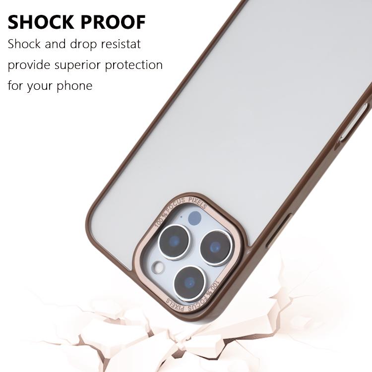 For iPhone 14 Pro Macaron PC Hybrid TPU Glossy Phone Case