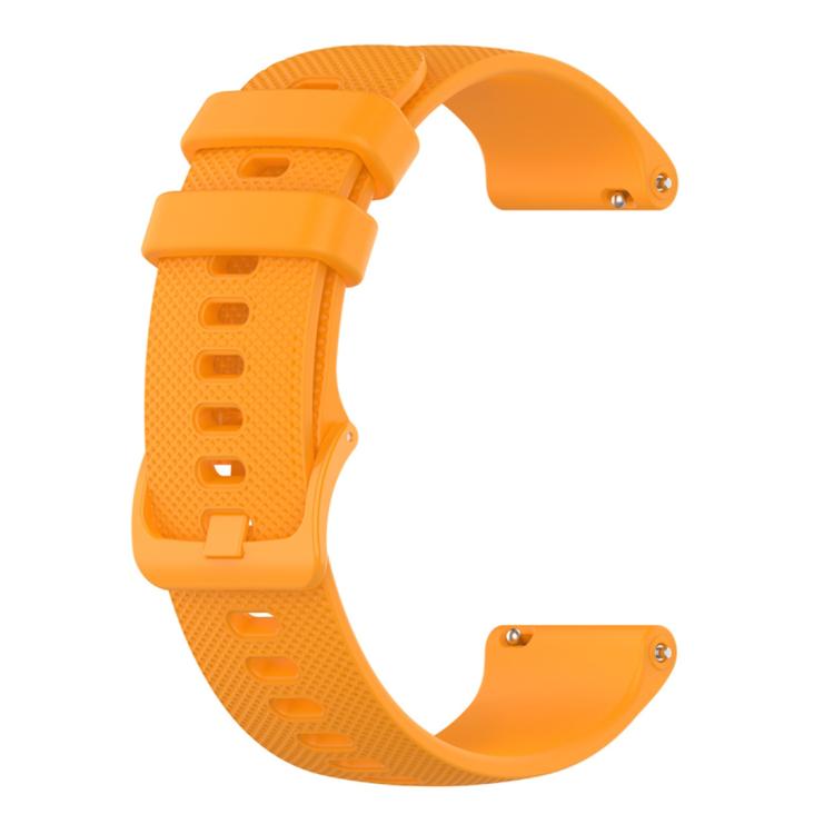 20mm For Garmin Forerunner 570 42mm/245/645 xDfind Small Plaid Solid Color Silicone Watch Band