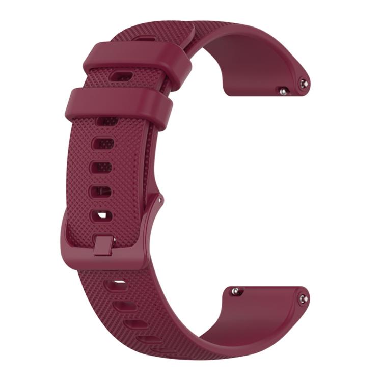 22mm For Forerunner 570 47mm/935/945/955 xDfind Small Plaid Solid Color Silicone Watch Band