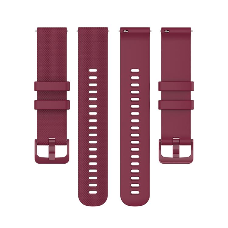 22mm For Forerunner 570 47mm/935/945/955 xDfind Small Plaid Solid Color Silicone Watch Band