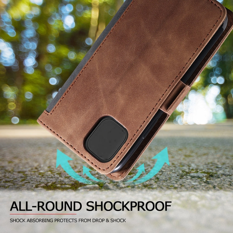 For iPhone 12 mini Retro Splicing Horizontal Flip Leather Case with Card Slots & Holder & Wallet