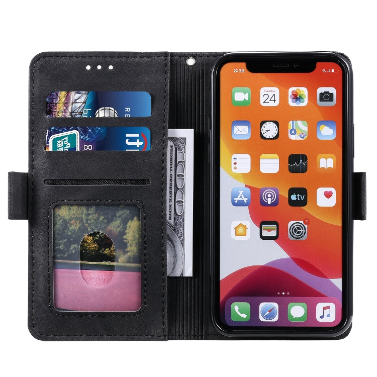 For iPhone 12 mini Retro Splicing Horizontal Flip Leather Case with Card Slots & Holder & Wallet