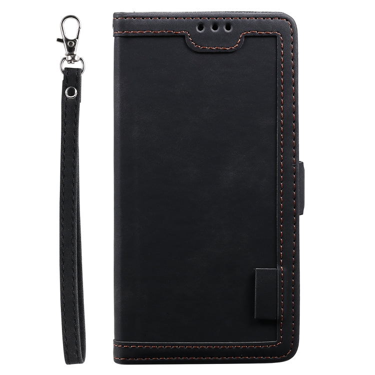 For iPhone 12 / 12 Pro Retro Splicing Horizontal Flip Leather Case with Card Slots & Holder & Wallet