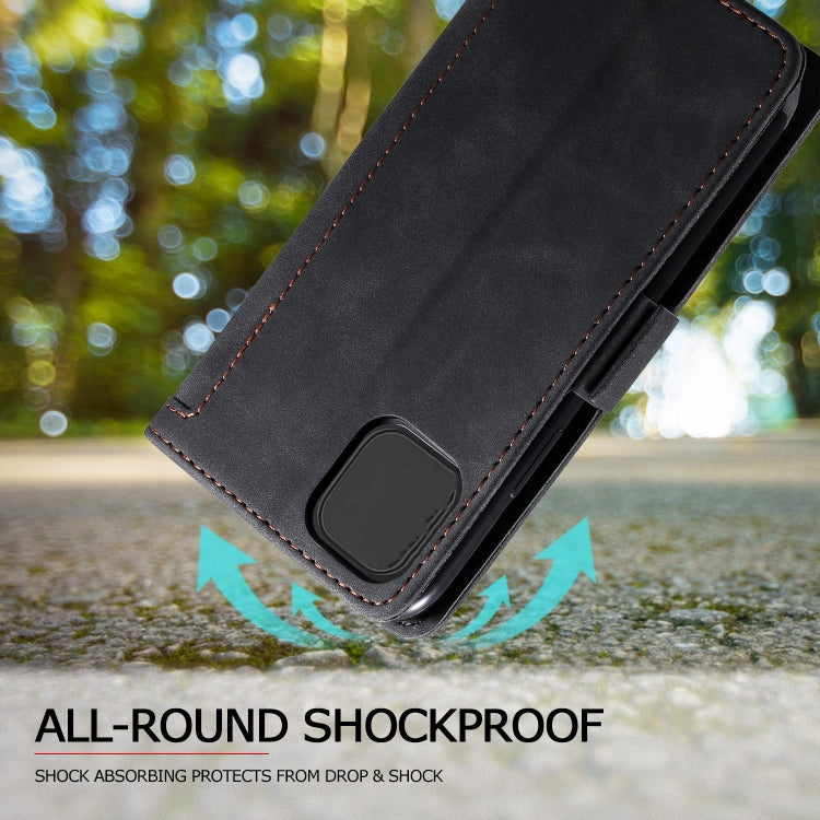 For iPhone 12 Pro Max Retro Splicing Horizontal Flip Leather Case with Card Slots & Holder & Wallet