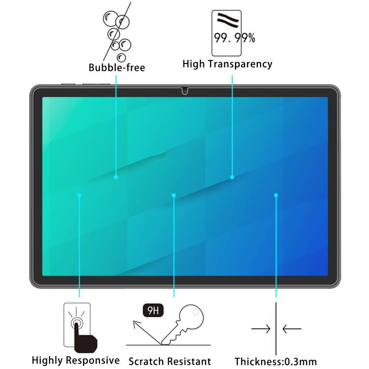 For Danew Dslide 1095 Tablet 10.95 2pcs 9H 0.3mm Explosion-proof Tempered Glass Film