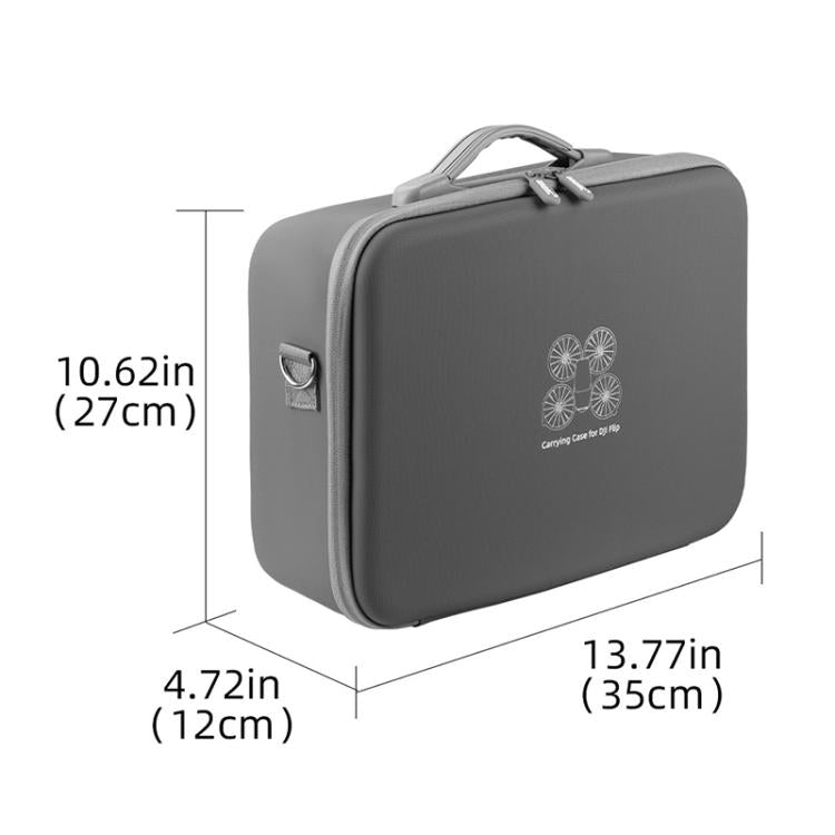 For DJI Flip BRDRC Drone Portable Case Single Shoulder Messenger Bag Handbag - Grey