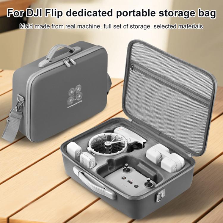 For DJI Flip BRDRC Drone Portable Case Single Shoulder Messenger Bag Handbag - Grey