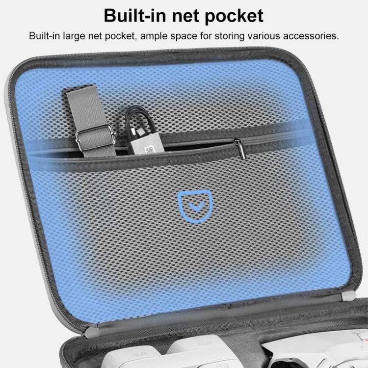 For DJI Flip BRDRC Drone Portable Case Single Shoulder Messenger Bag Handbag - Grey