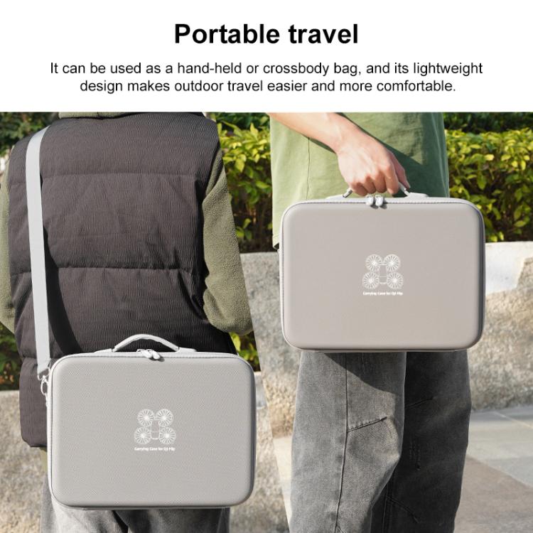 For DJI Flip BRDRC Drone Portable Case Single Shoulder Messenger Bag Handbag - Grey
