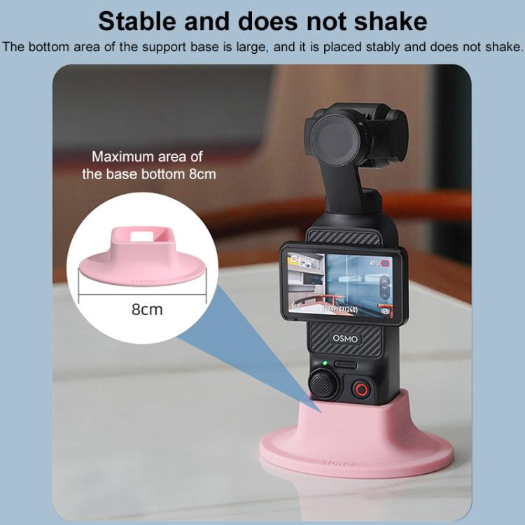 For DJI OSMO Pocket 3 BRDRC Silicone Desktop Base Bracket