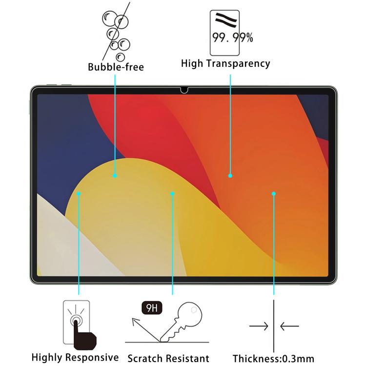 For Motorola Moto Pad 60 Pro 12.7 25pcs 9H 0.3mm Explosion-proof Tempered Glass Film