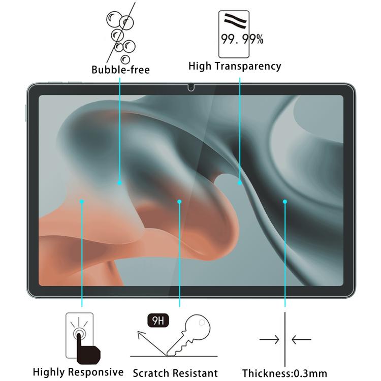 For Motorola Moto Pad 60 Lite 10.1 inch 25pcs 9H 0.3mm Explosion-proof Tempered Glass Film