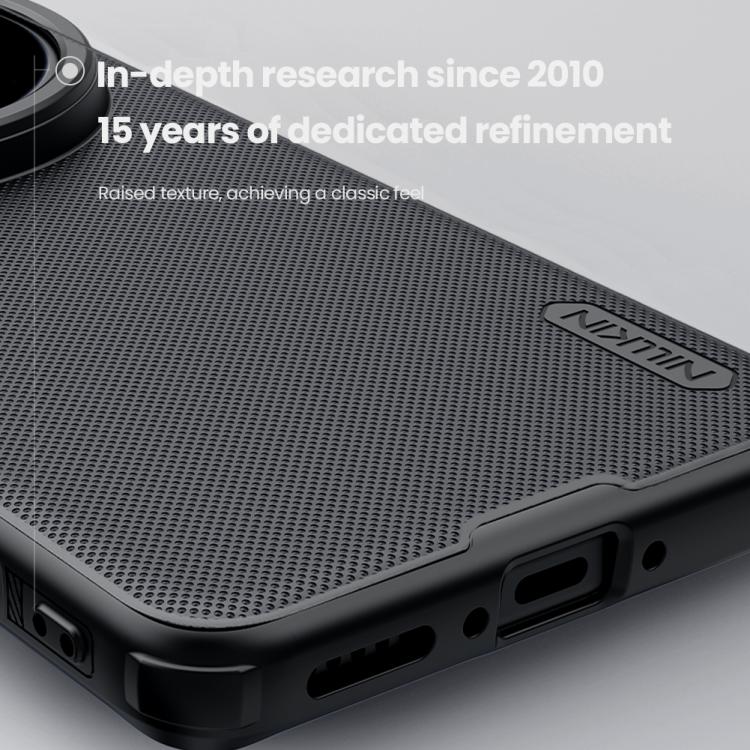For vivo X200 Ultra NILLKIN Frosted Shield Pro Magnetic Magsafe Phone Case - Black