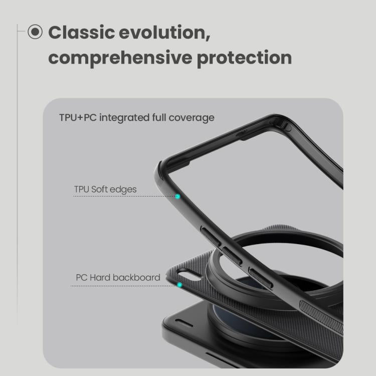 For vivo X200 Ultra NILLKIN Frosted Shield Pro Magnetic Magsafe Phone Case - Black
