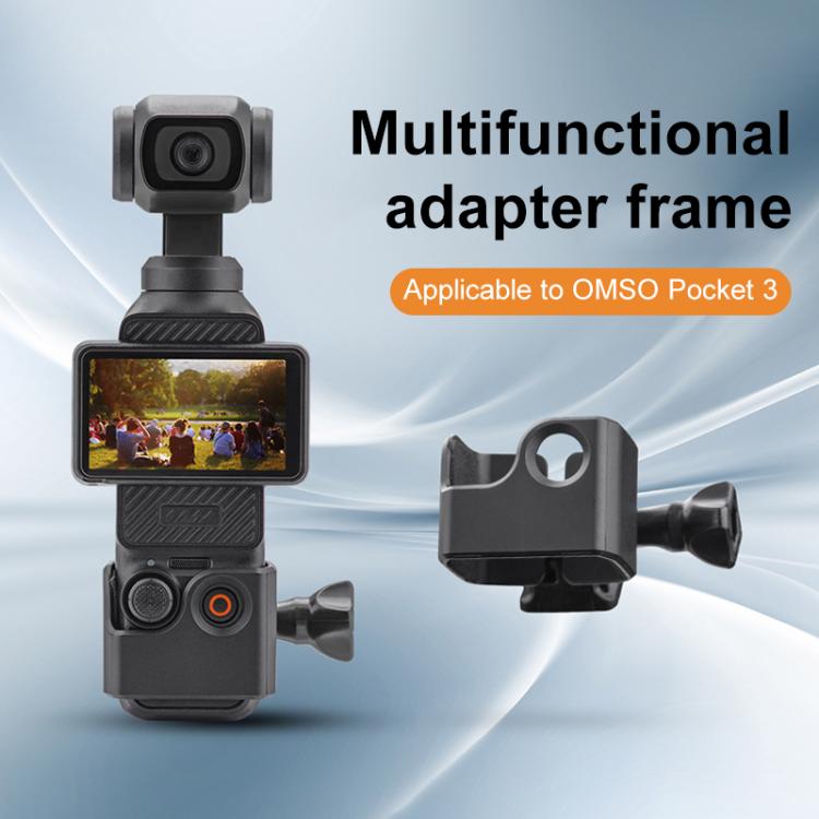 For DJI OSMO Pocket 3 BRDRC Protection Frame Adapter Base, Type:Frame + Chest Strap