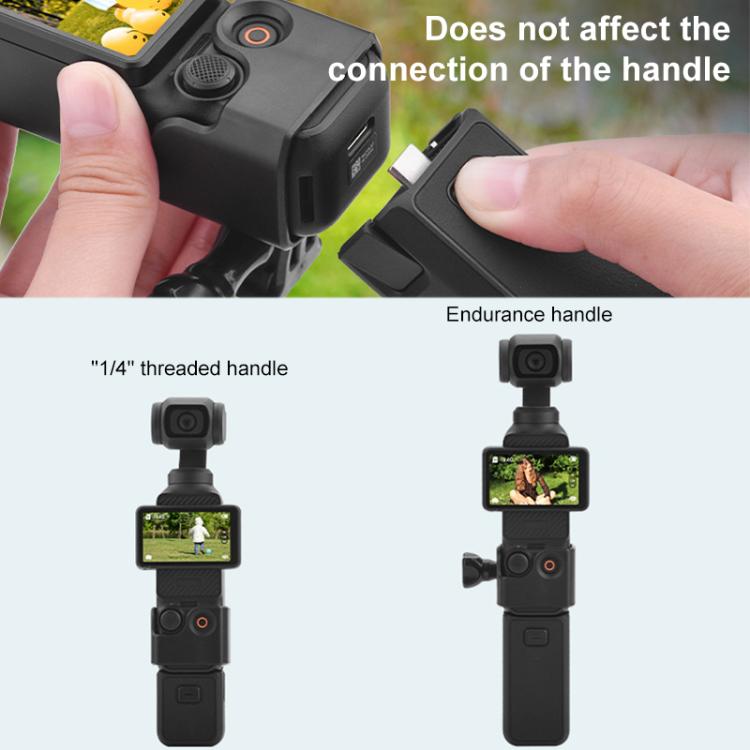 For DJI OSMO Pocket 3 BRDRC Protection Frame Adapter Base, Type:Frame + Backpack Clip
